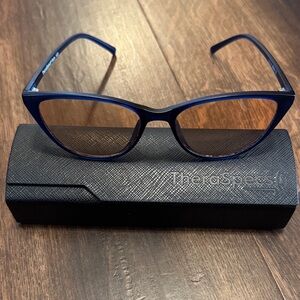TheraSpecs Betty Ultra Lightweight Cat Eye Sunglasses with Case
